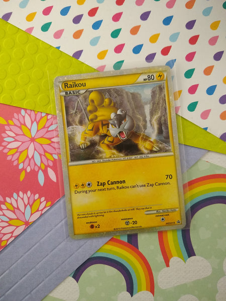 Pokemon TCG - Raikou HeartGold & SoulSilver Promo Holographic Card HGSS19 - LP