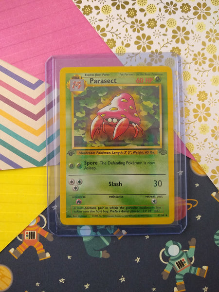 Vintage Uncommon - 1st Edition Parasect Jungle Non-Holo Pokemon Card 41/64 - NM