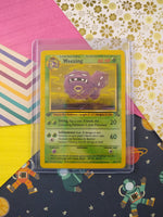 Vintage Uncommon - 1st Edition Weezing Fossil Non-Holo Pokemon Card  45/62 - NM