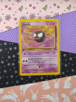 Vintage Uncommon - 1st First Edition Gastly Fossil Non-Holo Pokemon Card 33/62 - VG