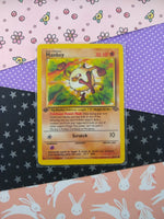 Vintage Common - 1st Edition Mankey Jungle Non-Holo Pokemon Card 55/64 - VG