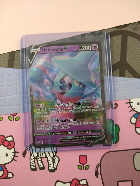 Pokemon TCG - Hatterene V Sword & Shield Promo Full Art Holo Card SWSH055 - NM