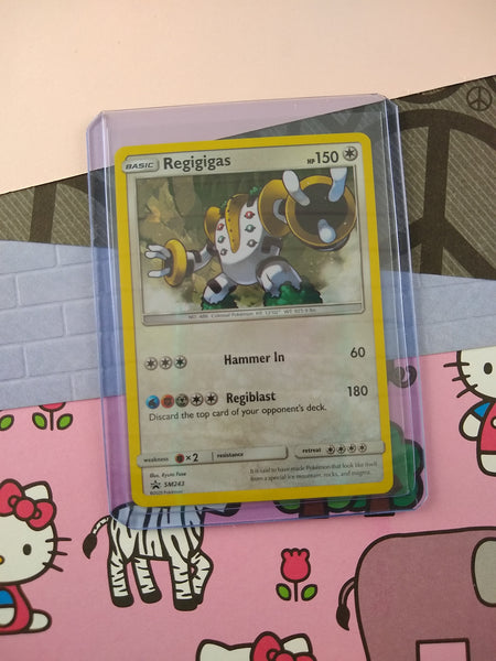 Pokemon TCG - Regigigas Sun & Moon Promo Holographic Card SM243 - NM