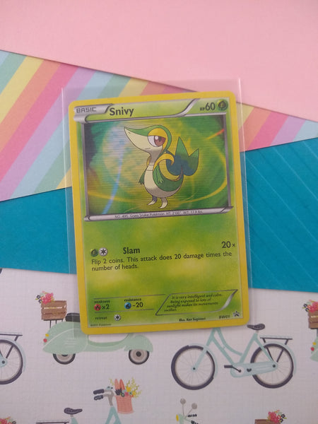 Pokemon TCG - Snivy Black & White Promo Holographic Card BW01 - VG Pfaltzcraftsmore Pokemon TCG - Snivy Black & White Promo Holographic Card BW01 - VG Pfaltzcraftsmore