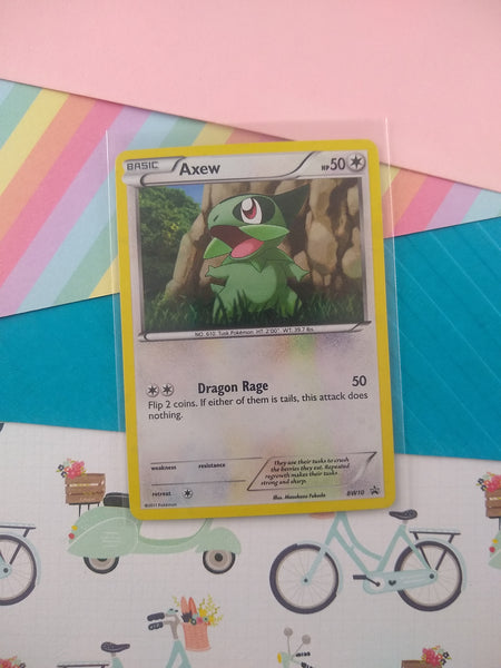 pokemon axew card Pokemon TCG - Axew Black & White Promo Holographic Card BW10