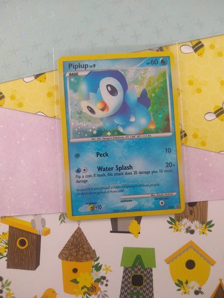 Pokemon TCG - Piplup Diamond & Pearl Promo Holographic Pokemon Card DP03 - VG