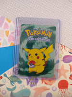 Vintage 1990's Pokemon Trading Vending Prism Shiny Holo Sticker Pikachu #25 - NM