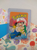 Vintage 1990's Pokemon Trading Vending Prism Shiny Holo Sticker Pikachu #25 - NM