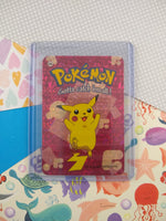Vintage 1990's Pokemon Trading Vending Prism Shiny Holo Sticker Pikachu #25 - NM