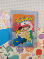 Vintage 1990's Pokemon Trading Vending Prism Shiny Holo Sticker Pikachu #25 - NM