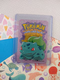 Vintage 1990's Pokemon Trading Vending Prism Shiny Holo Sticker Bulbasaur #01 - NM