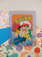 Vintage 1990's Pokemon Trading Vending Prism Shiny Holo Sticker Weedle #13 - NM