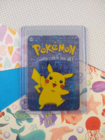 Vintage 1990's Pokemon Trading Vending Prism Shiny Holo Sticker Pikachu #25 - NM