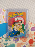 Vintage 1990's Pokemon Trading Vending Prism Shiny Holo Sticker Pikachu #25 - NM