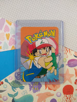 Vintage 1990's Pokemon Trading Vending Prism Shiny Holo Sticker Pikachu #25 - NM