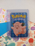 Vintage 1990's Pokemon Trading Vending Prism Shiny Holo Sticker Clefairy #35 - NM