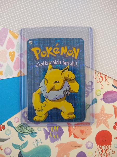 Vintage 1990's Pokemon Trading Vending Prism Shiny Holo Sticker Hypno #97 - NM