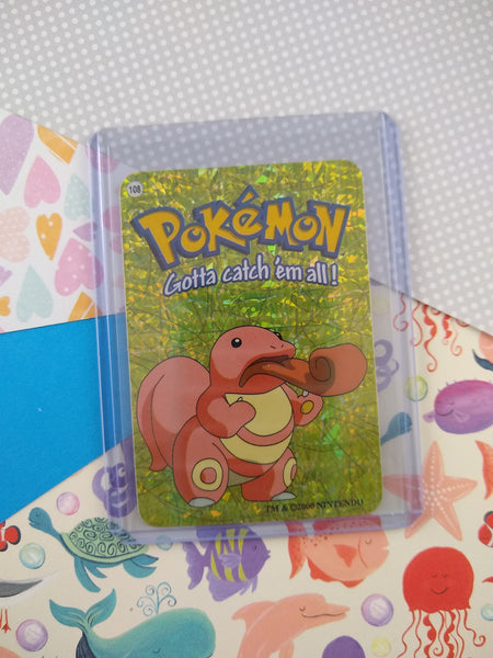 Vintage 1990's Pokemon Trading Vending Prism Shiny Holo Sticker Lickitung #108 - NM