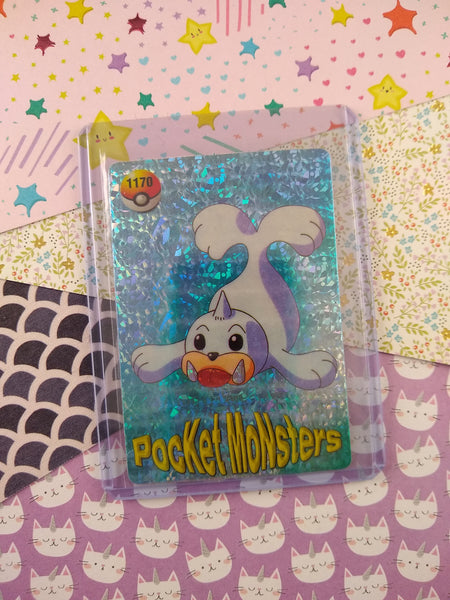 Vintage 1990's Pokemon Trading Vending Prism Shiny Holo Sticker Seel - NM