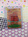 Vintage 1990's Pokemon Trading Vending Prism Shiny Holo Sticker Dugtrio - NM