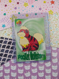 Vintage 1990's Pokemon Trading Vending Prism Shiny Holo Sticker Caterpie - NM