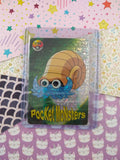 Vintage 1990's Pokemon Trading Vending Prism Shiny Holo Sticker Omanyte - NM