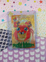 Vintage 1990's Pokemon Trading Vending Prism Shiny Holo Sticker Paras - NM