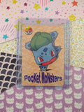 Vintage 1990's Pokemon Trading Vending Prism Shiny Holo Sticker Meowth - NM