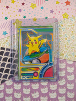 Vintage 1990's Pokemon Power Trading Vending Prism Shiny Holo Sticker - NM