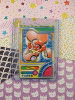 Vintage 1990's Pokemon Power Trading Vending Prism Shiny Holo Sticker - NM