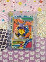 Vintage 1990's Pokemon Power Trading Vending Prism Shiny Holo Sticker - NM