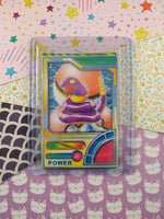 Vintage 1990's Pokemon Power Trading Vending Prism Shiny Holo Sticker - NM