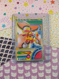 Vintage 1990's Pokemon Power Trading Vending Prism Shiny Holo Sticker - Creased