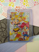 Vintage 1990's (Japanese) Sailor Moon Trading Vending Prism Shiny Holo Sticker - NM