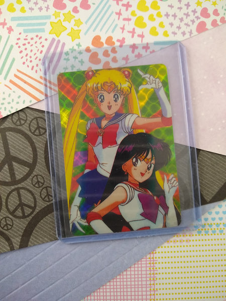 Vintage 1990's (Japanese) Sailor Moon Trading Vending Prism Shiny Holo Sticker - NM