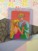 Vintage 1990's (Japanese) Sailor Moon Trading Vending Prism Shiny Holo Sticker - NM