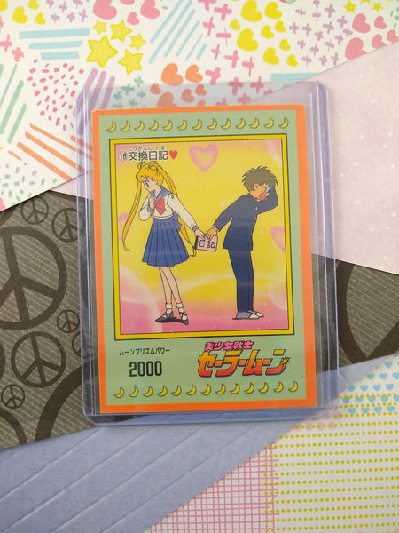 Vintage 1990's (Japanese) Sailor Moon Trading Vending Non-Holo Sticker - NM