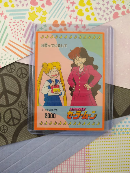 Vintage 1990's (Japanese) Sailor Moon Trading Vending Non-Holo Sticker - NM