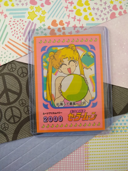 Vintage 1990's (Japanese) Sailor Moon Trading Vending Non-Holo Sticker - NM