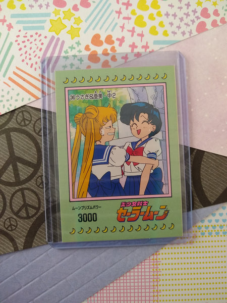 Vintage 1990's (Japanese) Sailor Moon Trading Vending Non-Holo Sticker - NM