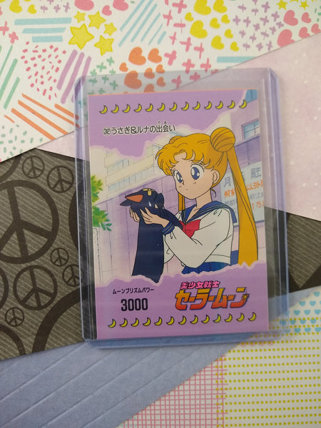 Vintage 1990's (Japanese) Sailor Moon Trading Vending Non-Holo Sticker - NM