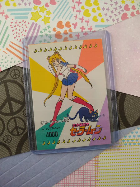 Vintage 1990's (Japanese) Sailor Moon Trading Vending Non-Holo Sticker - NM