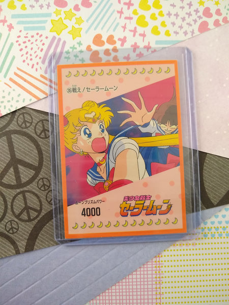 Vintage 1990's (Japanese) Sailor Moon Trading Vending Non-Holo Sticker - NM