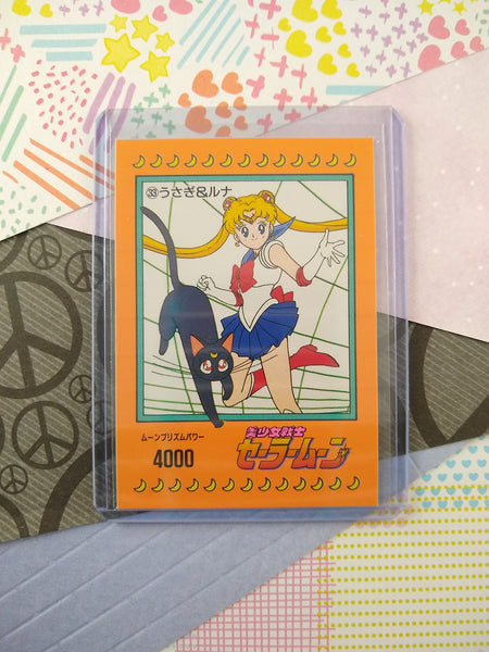 Vintage 1990's (Japanese) Sailor Moon Trading Vending Non-Holo Sticker - NM