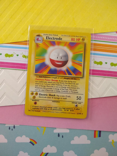 Vintage Rare - Electrode Base Set Non-Holo Pokemon Card 21/102 - VG (B)