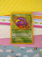 Vintage Common - 1st Edition Ekans Fossil Non-Holo Pokemon Card 46/62 - VG