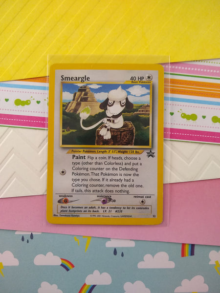 Vintage Promo - Smeargle Black Star Non-Holo Pokemon Card #32 - VG Pfaltzcraftsmore Vintage Promo - Smeargle Black Star Non-Holo Pokemon Card #32 - VG Pfaltzcraftsmore