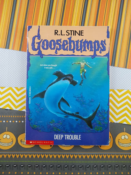 Vintage 1994 1st Printing Goosebumps Deep Trouble by R.L. Stine Paperback