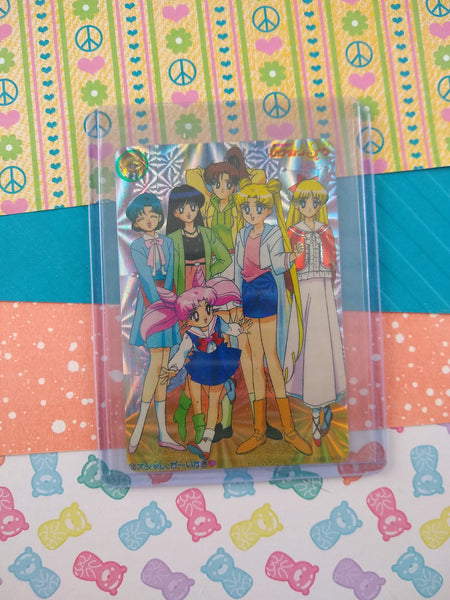 Vintage 1990's (Japanese) Sailor Moon Trading Vending Prism Shiny Holo Sticker - NM