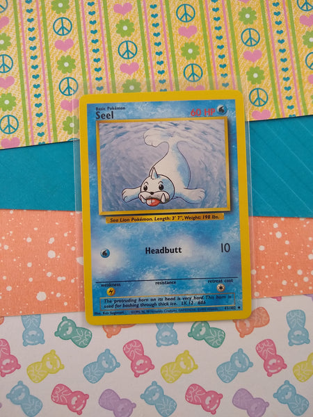 Vintage Uncommon - Seel Base Set Non-Holo Pokemon Card 41/102 - VG (C)